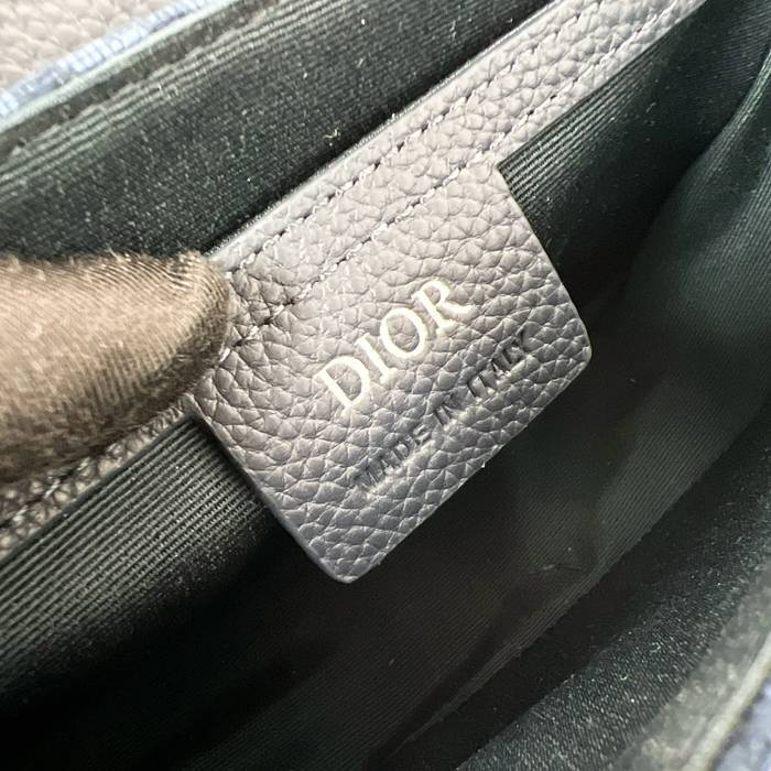 DIOR サドルメッセンジャー mini ネイビー サイズ:19.5x13x4.3cm