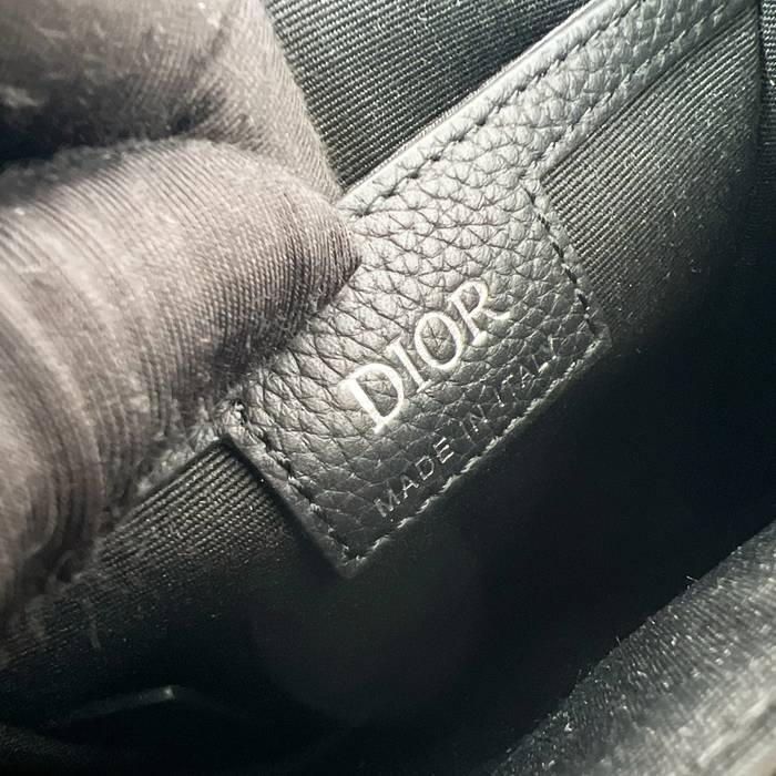 DIOR 黒粒面牛皮メッセンジャー ヒットザロード サイズ:20x13cm
