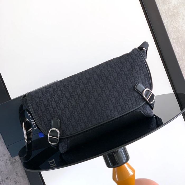 DIOR 1DBME210YUS プリントフラップメッセンジャー ジェット ブラウン サイズ:48x25x19cm