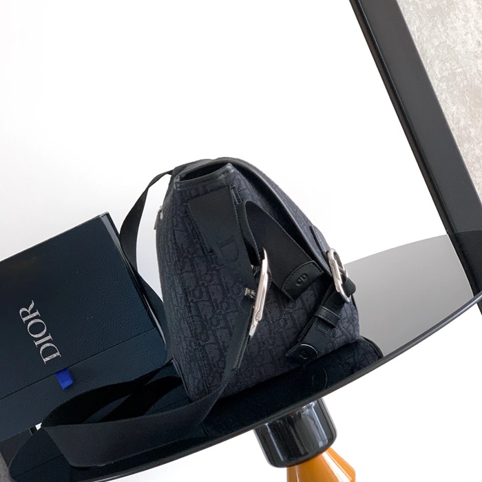 DIOR 1DBME210YUS プリントフラップメッセンジャー ジェット ブラウン サイズ:48x25x19cm