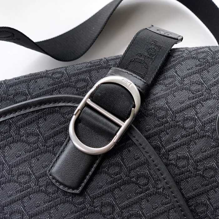 DIOR 1DBME210YUS プリントフラップメッセンジャー ジェット ブラウン サイズ:48x25x19cm