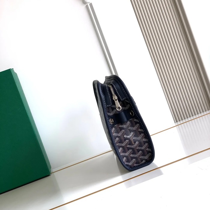 GOYARD ジュヴァンス 中洗面ポーチ 青 サイズ:24.5x19cm