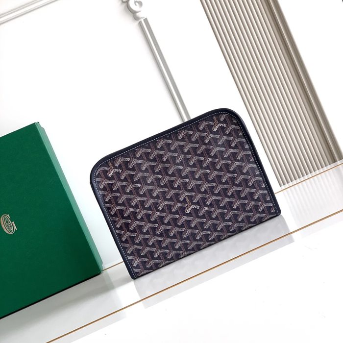 GOYARD ジュヴァンス 中洗面ポーチ 青 サイズ:24.5x19cm