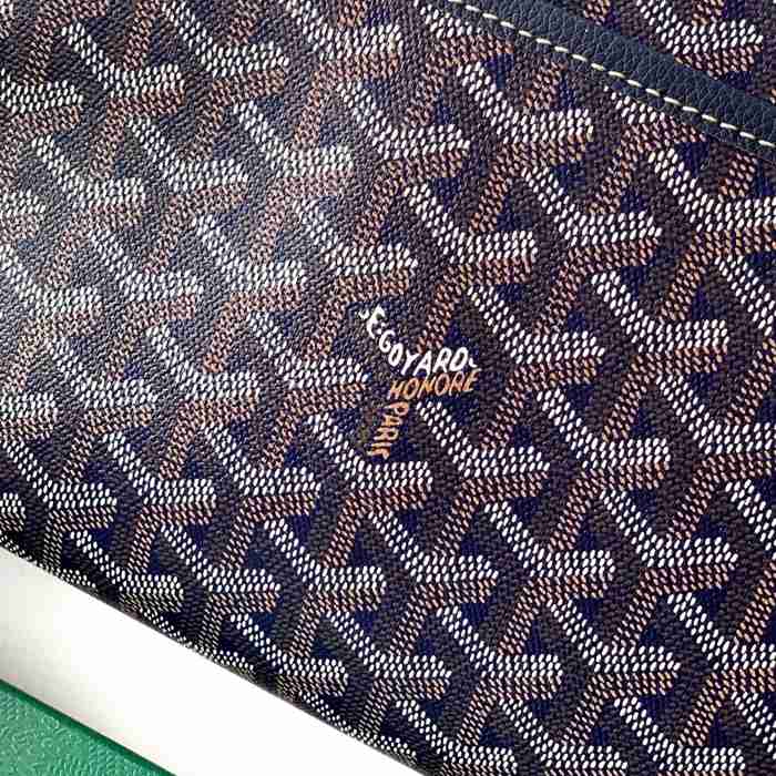 GOYARD ジュヴァンス 中洗面ポーチ 青 サイズ:24.5x19cm