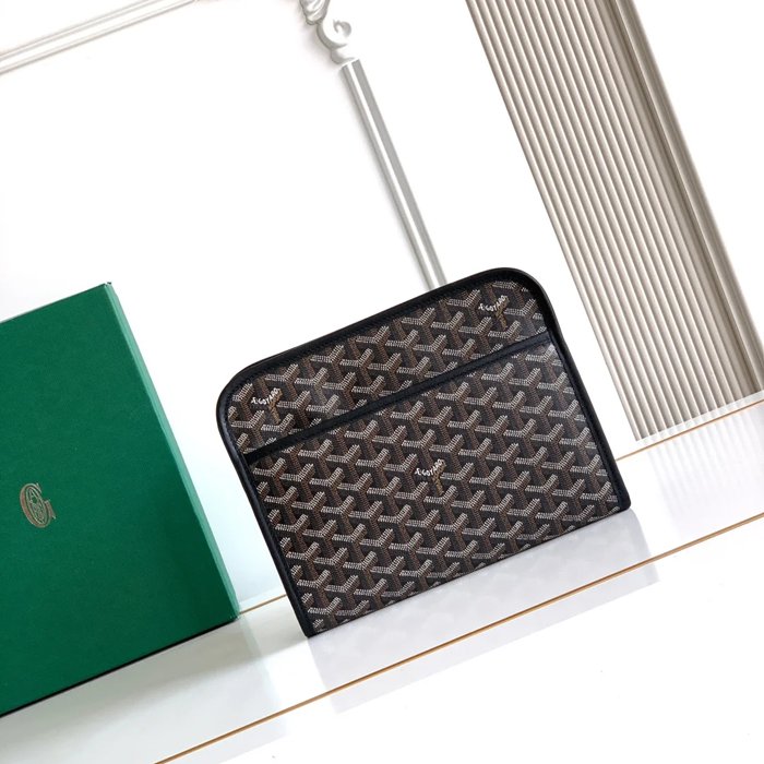 GOYARD ジュヴァンス 中洗面ポーチ 黒 サイズ:24.5x19cm GOYARD ジュヴァンス 中洗面ポーチ 黒 サイズ:24.5x19cm