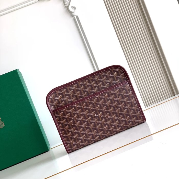 GOYARD ジュヴァンス 中洗面ポーチ ワインレッド サイズ:24.5x19cm