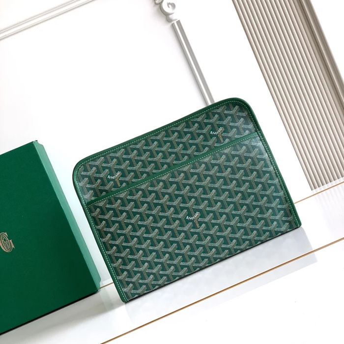 GOYARD ジュヴァンス 大洗面ポーチ 緑 サイズ:29.5x23x7.5cm GOYARD ジュヴァンス 大洗面ポーチ 緑 サイズ:29.5x23x7.5cm