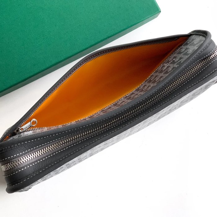 GOYARD ジュヴァンス 大洗面ポーチ グレー サイズ:29.5x23x7.5cm