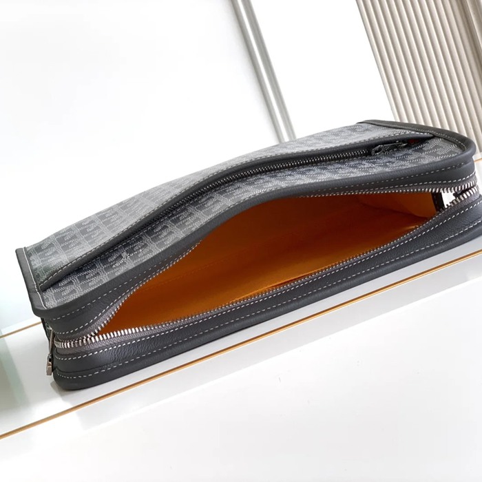 GOYARD ジュヴァンス 大洗面ポーチ グレー サイズ:29.5x23x7.5cm