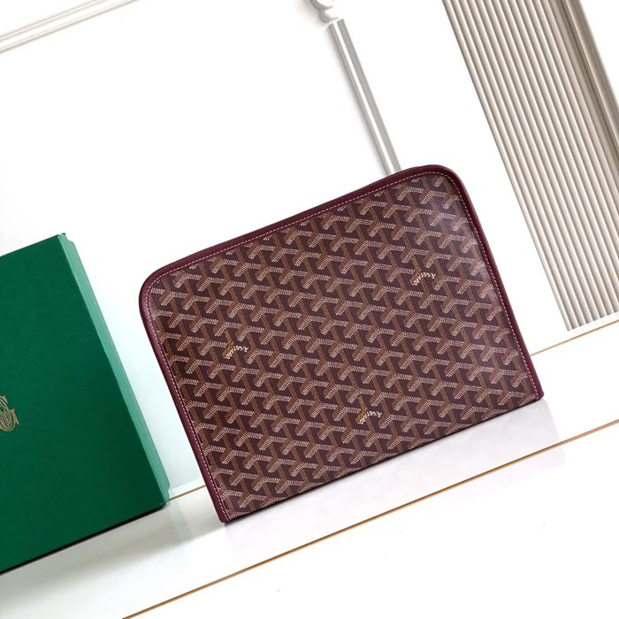 GOYARD ジュヴァンス 大洗面ポーチ ワインレッド サイズ:29.5x23x7.5cm