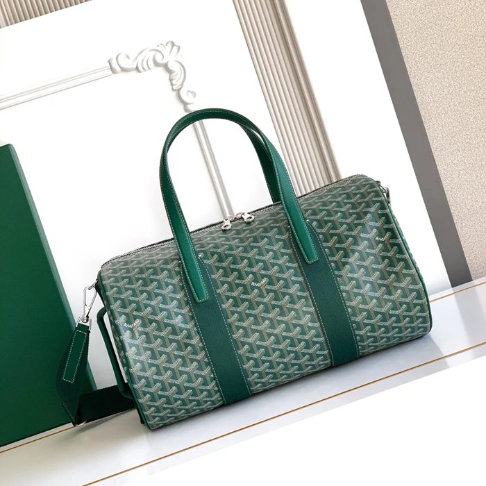 GOYARD バレル40 スポーツトラベルバッグ 緑 サイズ:40x23x23cm GOYARD バレル40 スポーツトラベルバッグ 緑 サイズ:40x23x23cm