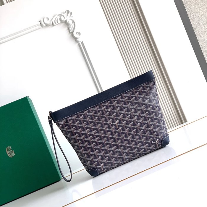 GOYARD コンティハンドバッグ 青 サイズ:24x22x6.5cm