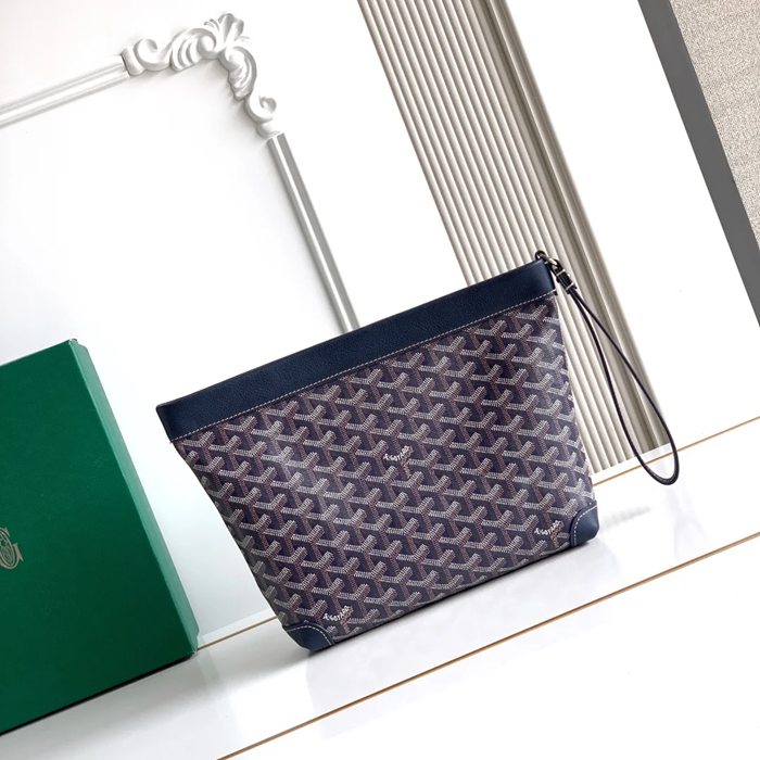 GOYARD コンティハンドバッグ 青 サイズ:24x22x6.5cm