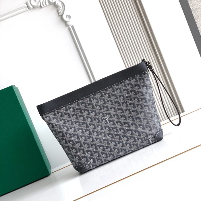 GOYARD コンティハンドバッグ グレー サイズ:24x22x6.5cm