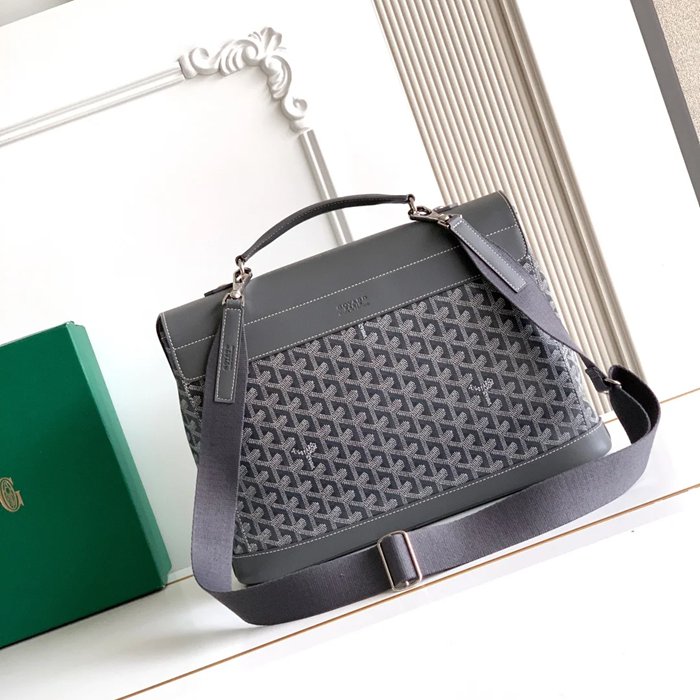 GOYARD シタディン 小メッセンジャー グレー サイズ:38x33cm