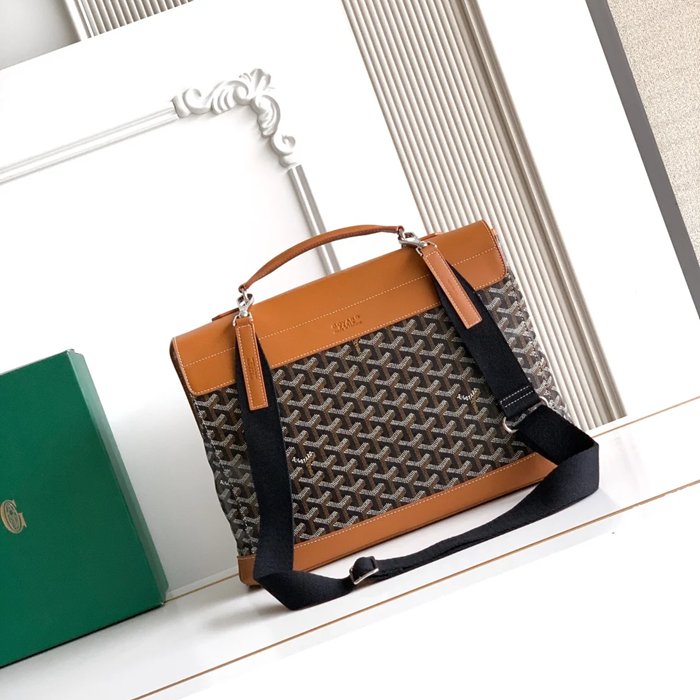 GOYARD シタディン 小メッセンジャー 黒棕 サイズ:38x33cm