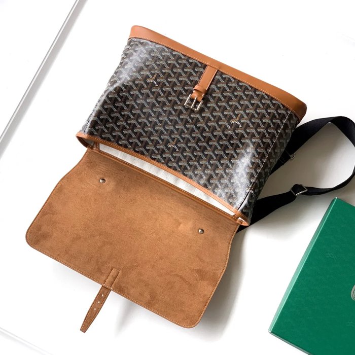 GOYARD シタディン 小メッセンジャー 黒棕 サイズ:38x33cm