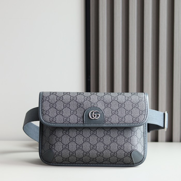 GUCCI オフィディア ウエストバッグ グレー サイズ:23.9x17x3.6cm