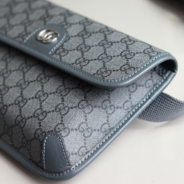 GUCCI オフィディア ウエストバッグ グレー サイズ:23.9x17x3.6cm
