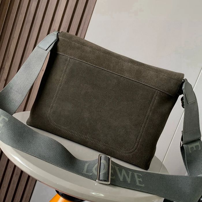 LOEWE 9059 光沢柔らか牛皮革 フラメンコ サイズ:34x24x12cm