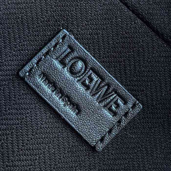 LOEWE 9074 牛皮革変形スリング 黒 サイズ:32.5x12.3cm