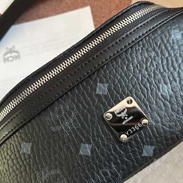 MCM スターク ヴィゼトス ウエストバッグ クラシックプリント ブラック サイズ:34x12cm