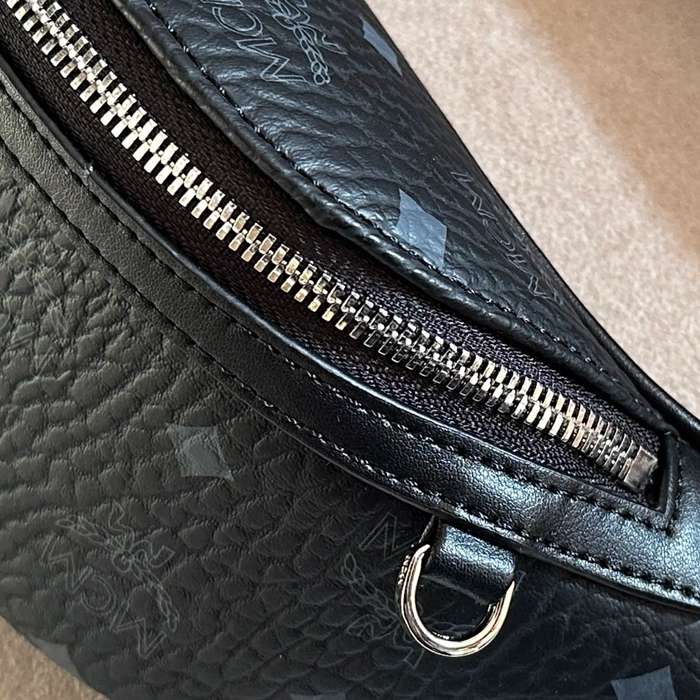 MCM スターク ヴィゼトス ウエストバッグ クラシックプリント ブラック サイズ:34x12cm