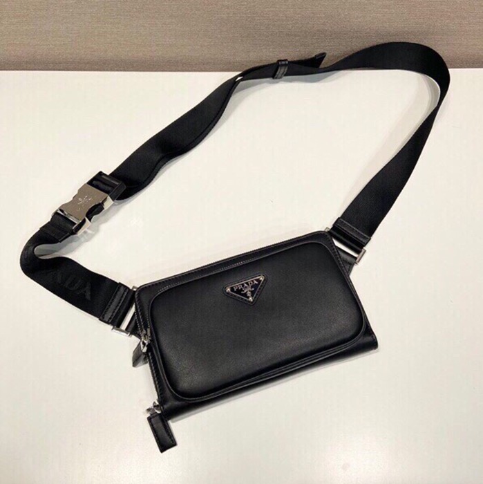 PRADA 2VH156 ウエストバッグ カーフ サイズ:21x13x2.5cm