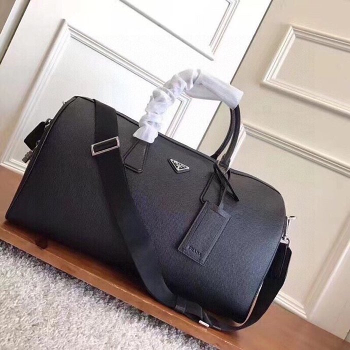 PRADA 372 トラベルバッグ 配色 サイズ:45.5x25x17cm PRADA 372 トラベルバッグ 配色 サイズ:45.5x25x17cm