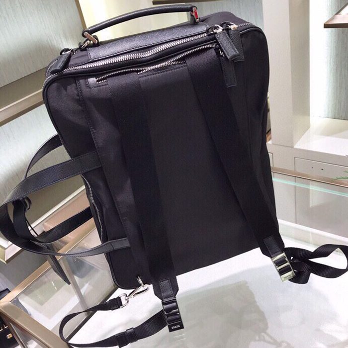 PRADA 2VE015 ナイロンハンドバッグ サイズ:40x31x11cm