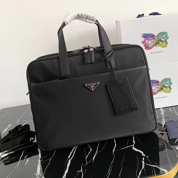 PRADA 2VE407 メンズバッグ 二層 サイズ:39x29x11cm