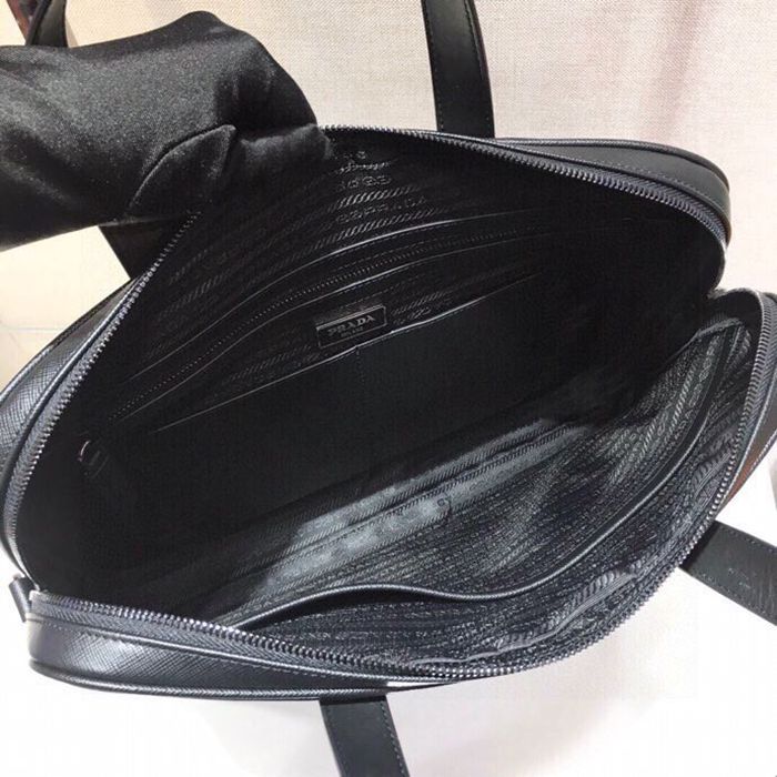 PRADA 2VE368 ナイロンブリーフケース サイズ:36x28cm