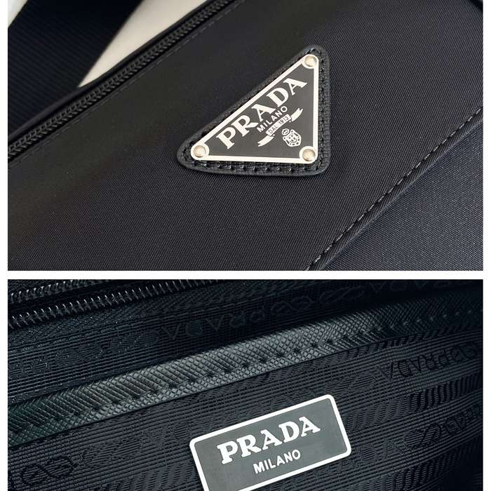 PRADA 2VD071 メッセンジャー ベルト付き サイズ:27x20.5x17cm