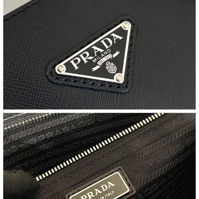 PRADA 2VG115 メンズハンドバッグ サイズ:38x36cm