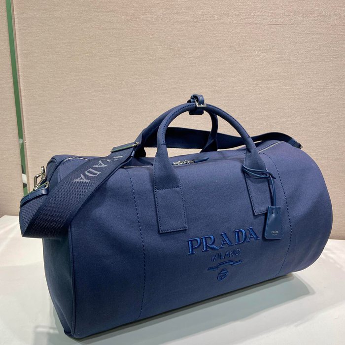PRADA 2VC051 キャンバストラベルバッグ サイズ:53x32x32cm