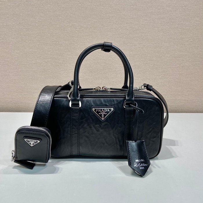 PRADA 1BB098 ボストンバッグ 小 サイズ:24x13.5cm PRADA 1BB098 ボストンバッグ 小 サイズ:24x13.5cm