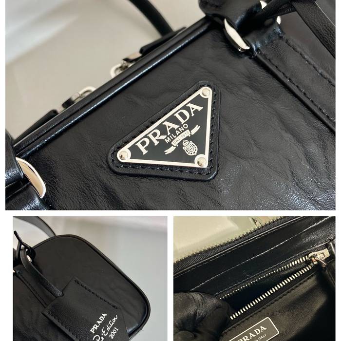 PRADA 1BB098 ボストンバッグ 小 サイズ:24x13.5cm
