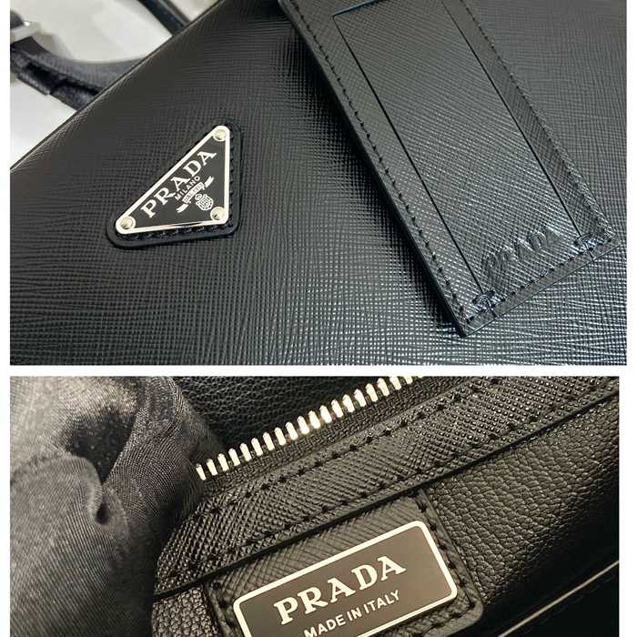 PRADA クラシック0891 ブリーフケース 黒 サイズ:38x29cm