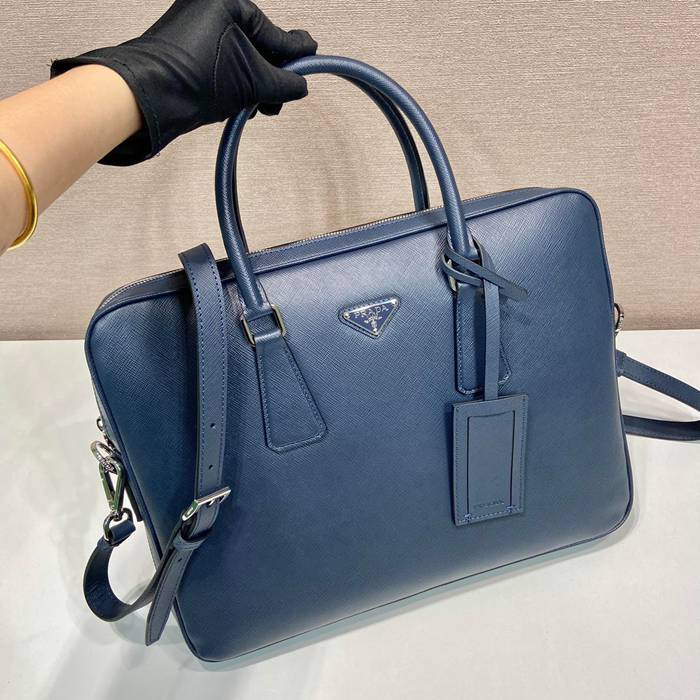 PRADA 新款0368 超薄ブリーフケース サイズ:37x28x3.5cm