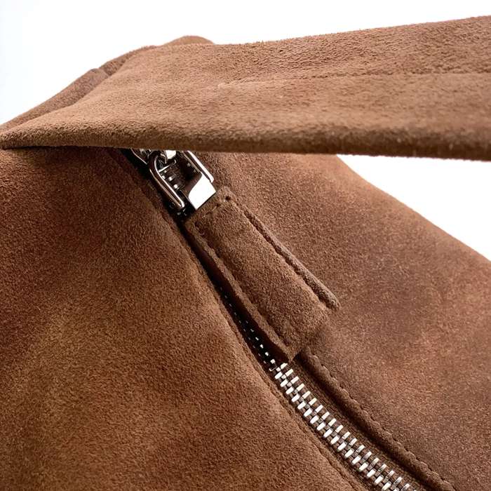 PRADA 2VH188 ボストンハンドバッグ スエード サイズ:24x11x11cm