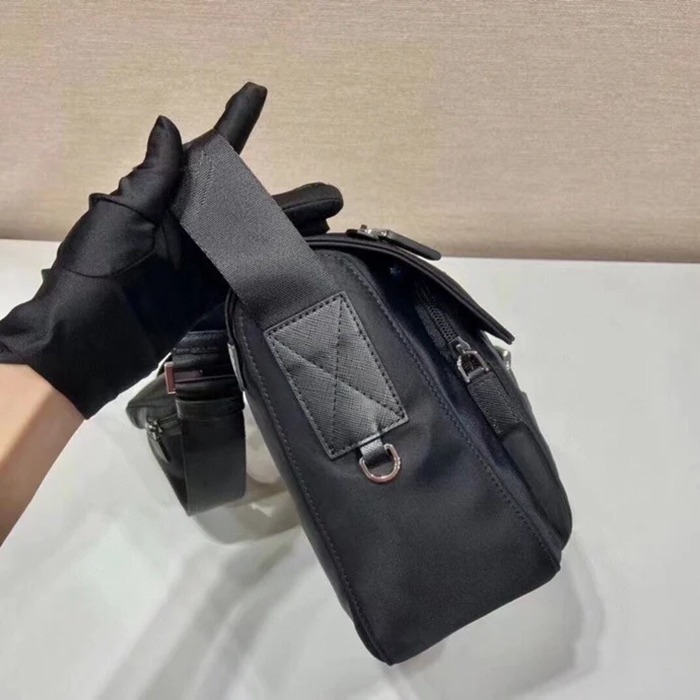 PRADA 1BD994 ナイロンブリーフケース 小バッグ付き サイズ:25x22x10cm