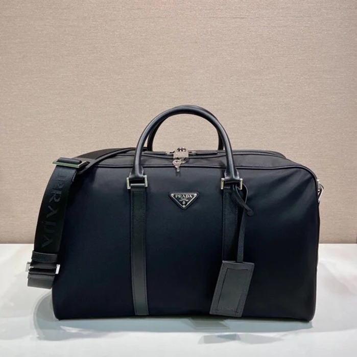 PRADA 2VC014 リナイロントラベルバッグ 小 サイズ:45x27x23cm PRADA 2VC014 リナイロントラベルバッグ 小 サイズ:45x27x23cm