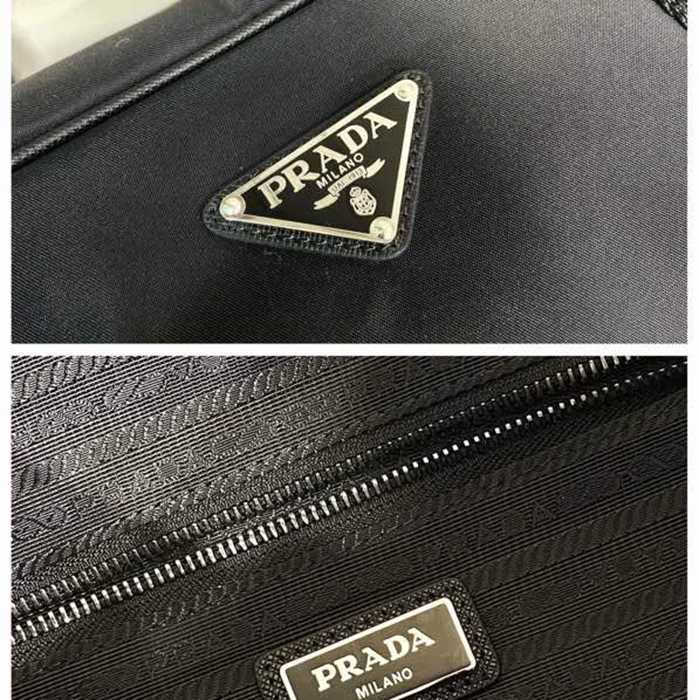 PRADA 2VC796A ナイロントラベルバッグ 取り外し可能ストラップ サイズ:44x28x23cm