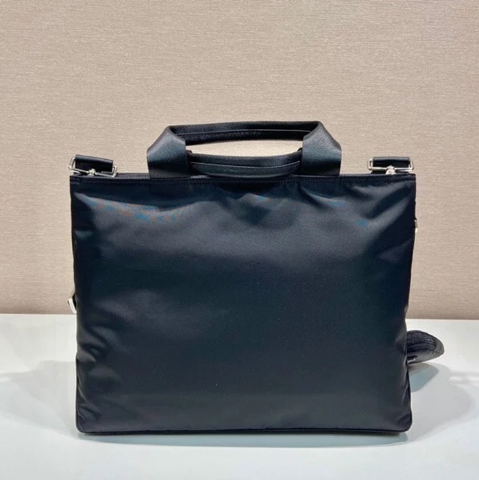 PRADA 1BG876A ナイロンブリーフケース ユニセックス サイズ:34x26x12cm