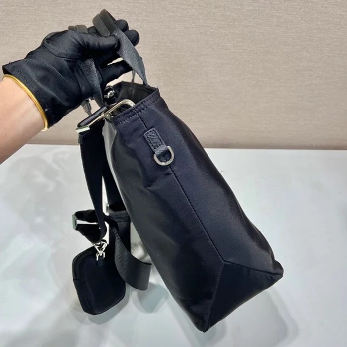 PRADA 1BG876A ナイロンブリーフケース ユニセックス サイズ:34x26x12cm