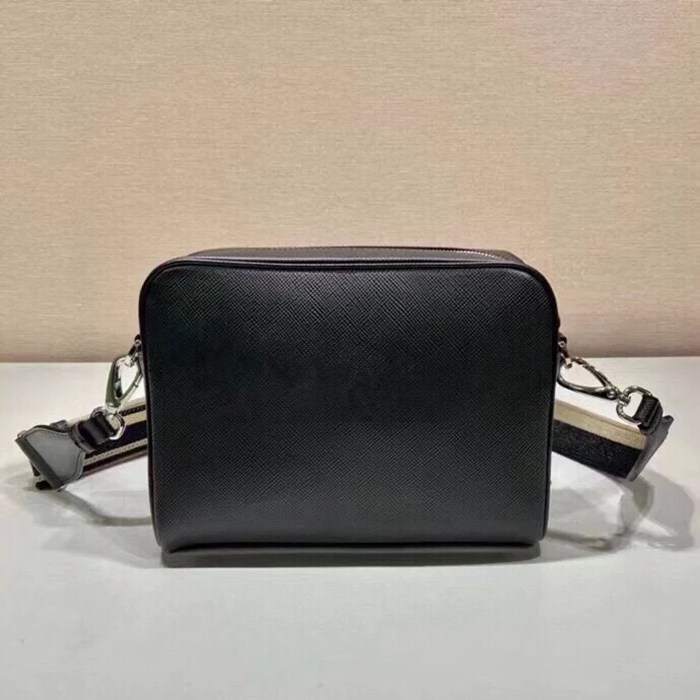 PRADA 2VH152 刺繍テープ斜め掛け サイズ:24x18cm