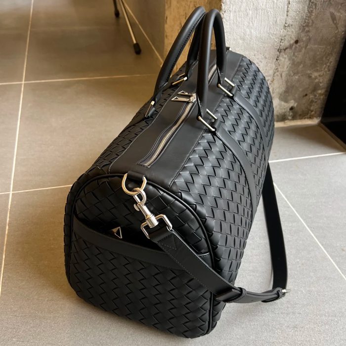 BOTTEGA VENETA BV 650066 編みトラベルバッグ サイズ:50x27x24cm