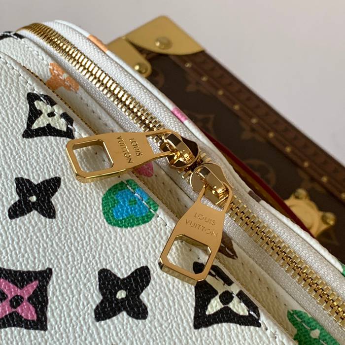 LOUIS VUITTON M24858 ラッシュ ウエストバッグ 白マルチ サイズ:30x15cm