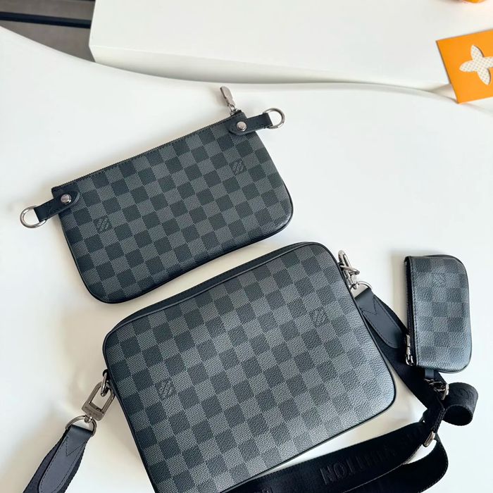 LOUIS VUITTON N40519 キャンバスメッセンジャー トリオ サイズ:25x18.5cm