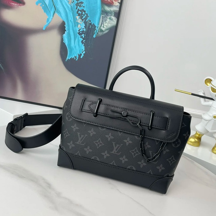 LOUIS VUITTON M46953 キャンバスメッセンジャー スチーマー 小 サイズ:25x19cm